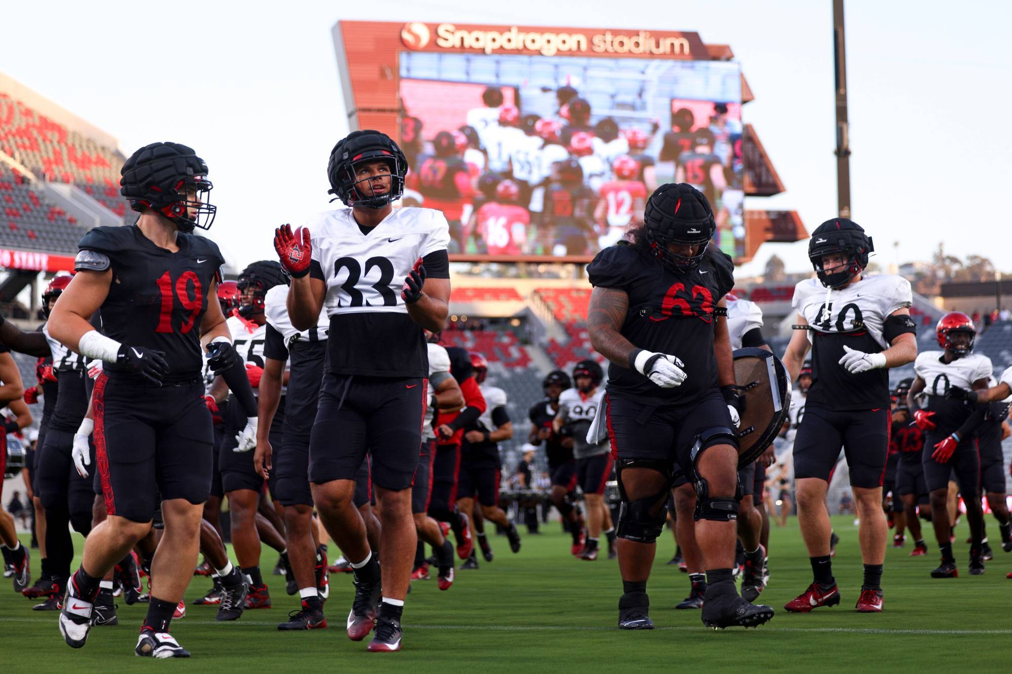 3 Thoughts from Aztecs’ scrimmage: ‘touch’ football, hard work pays off, sparse crowd