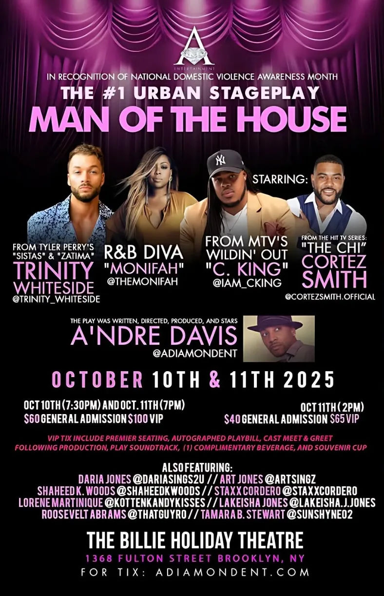 A-Diamond Entertainment’s ‘Man of the House’ Shines at Billie Holiday Theatre